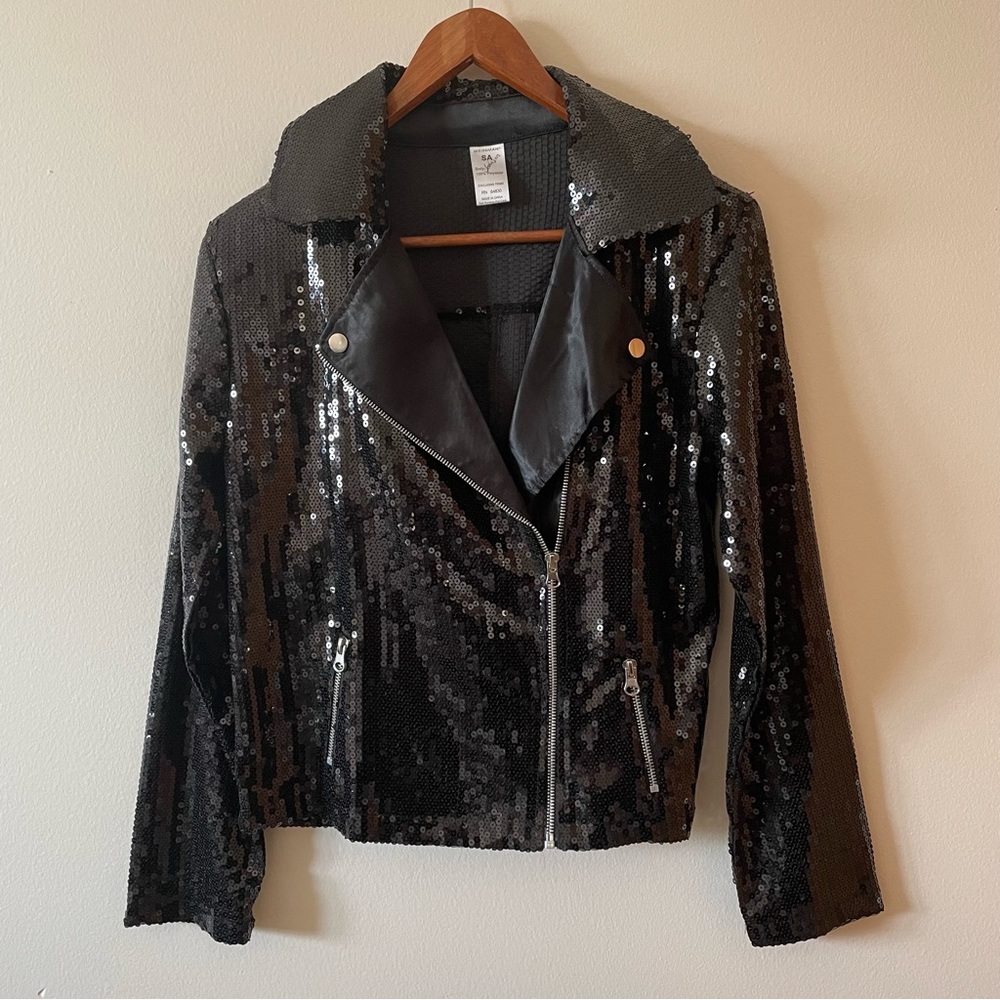 Weissman Black Sequin Jacket - image 1